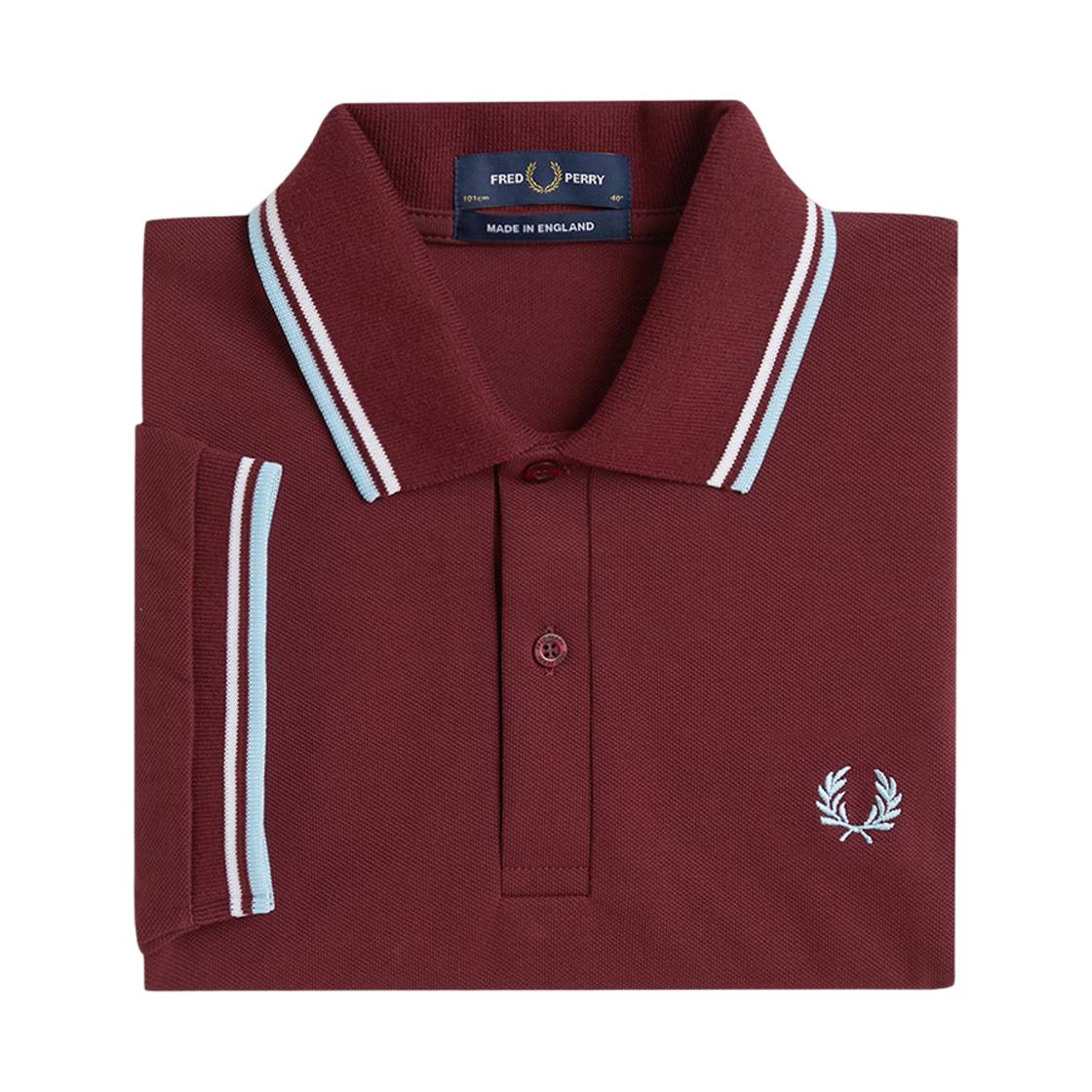 프레드페리 M12 트윈 팁 프레드페리 셔츠 마룬 화이트 아이스(Fred Perry Twin Tipped Fred Perry Shirt (M.I.E) Maroon White Ice) - 6