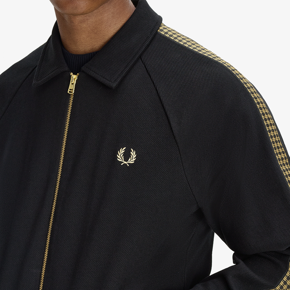 프레드페리 크로스 테잎 트랙 재킷 블랙(Fred Perry Cross Tape Track Jacket Black) - 4