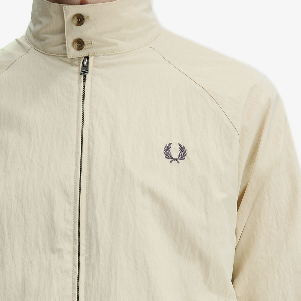 프레드페리 크링클 해링턴 재킷 오트밀(Fred Perry Crinkle Harrington Jacket Oatmeal) - 4