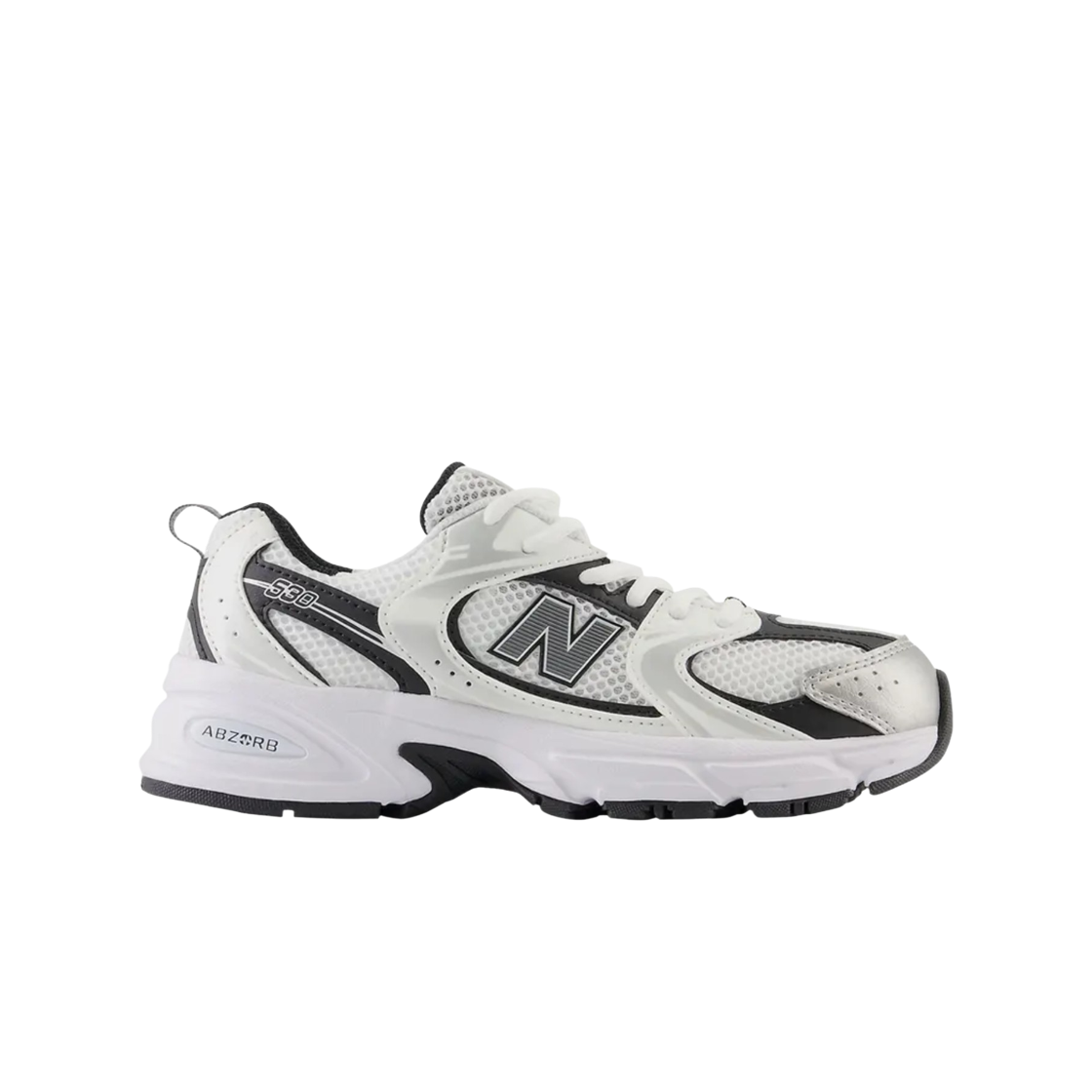 GR530LB (GS) New Balance 530 White Black - M Medium