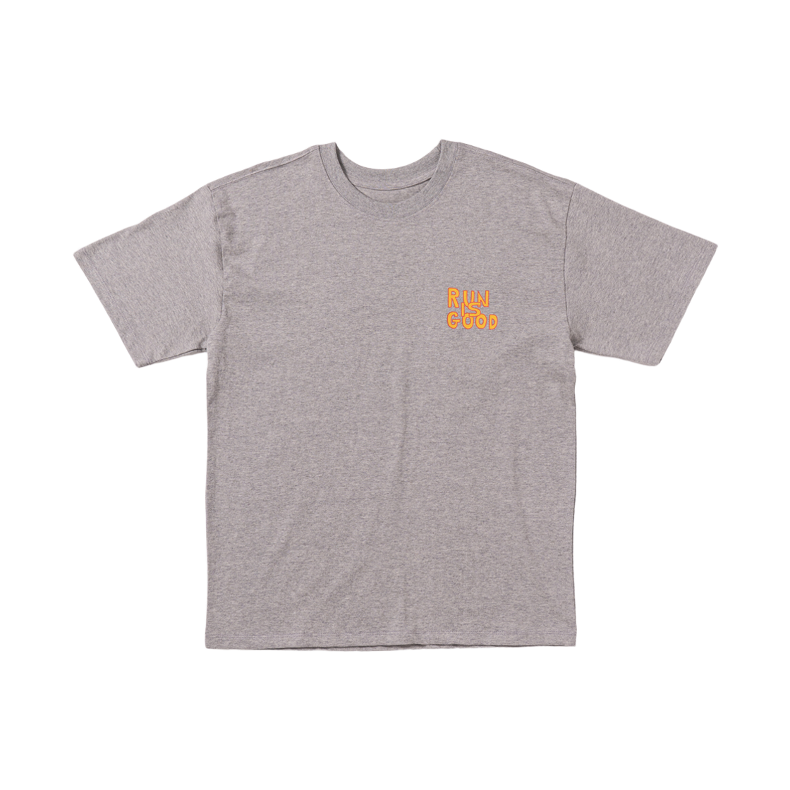 빅웨이브 컬렉티브 런 이즈 굿 반팔 티셔츠 스포츠 그레이(BIGWAVE COLLECTIVE Run Is Good Tee Sport Gray) - 2