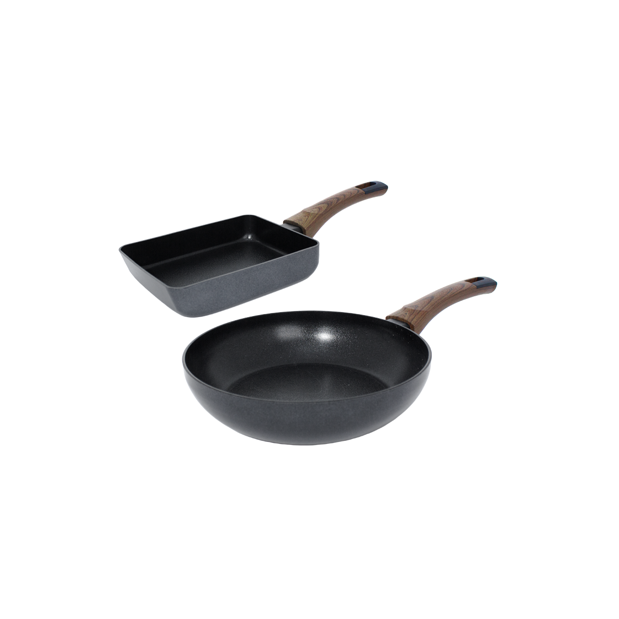 실바트 까리노 IH 인덕션 프라이팬 2종 세트 18사각+24팬(Silvat Carino IH Induction Frying Pan Set of 2 18 Square + 24 Pan)