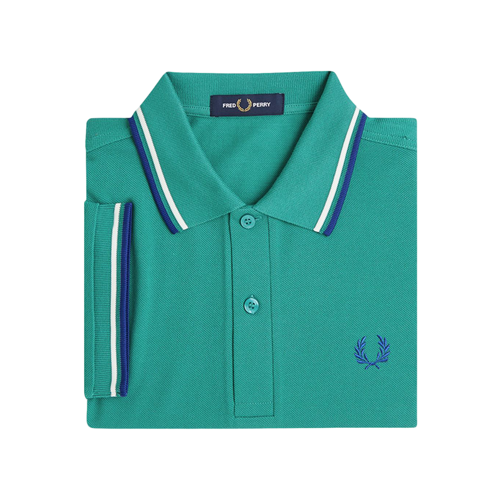 프레드페리 M3600 트윈 팁 프레드페리 셔츠 딥민트 스노우화이트 소호이클립스(Fred Perry Twin Tipped Fred Perry Shirt Deep Mint Snow White Soho Eclipse) - 6