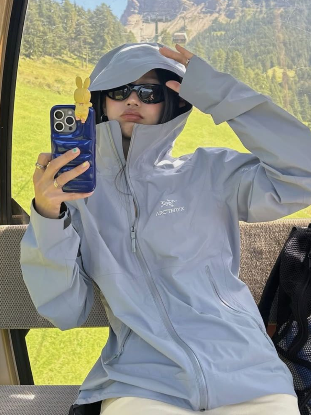 (W) Arc'terx Beta SV Jacket Pineberry, (W) Arc'teryx Gamma SL Hoody Jupiter 착용 스타일 - 4