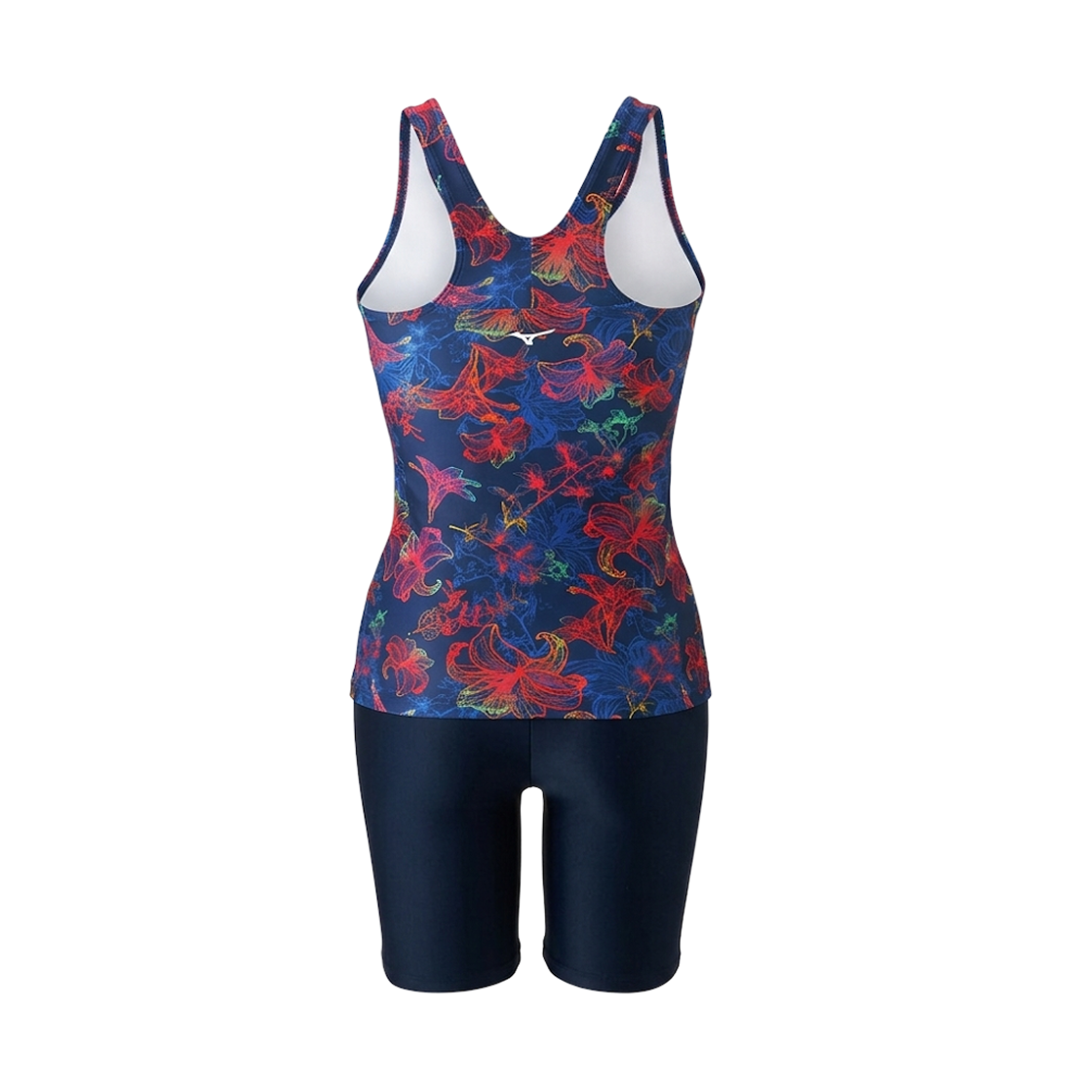 (W) 미즈노 스트로크 원 스윔 피트니스 세퍼레이트 네이비 오렌지((W) Mizuno Stroke One Swim Fitness Separates Navy Orange) - 2