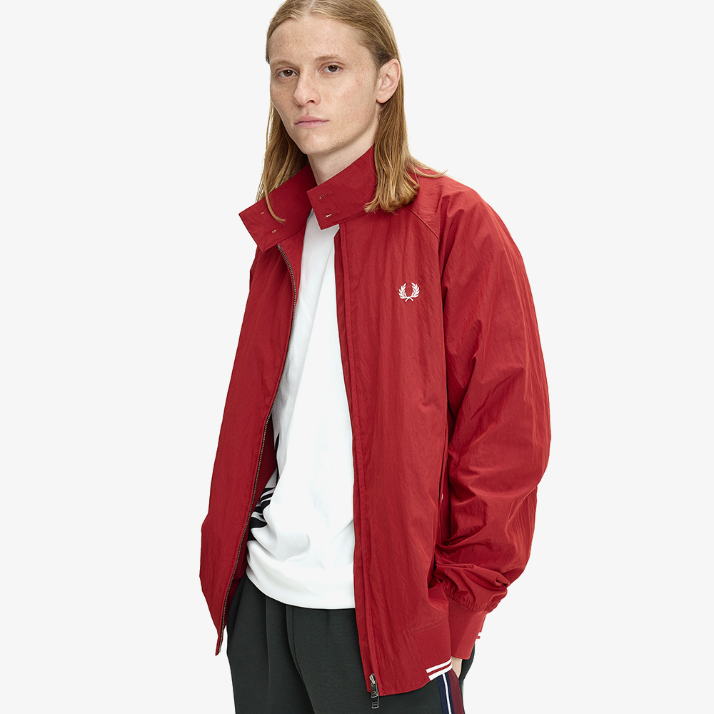 프레드페리 크링클 해링턴 재킷 번트레드(Fred Perry Crinkle Harrington Jacket Burnt Red) - 3