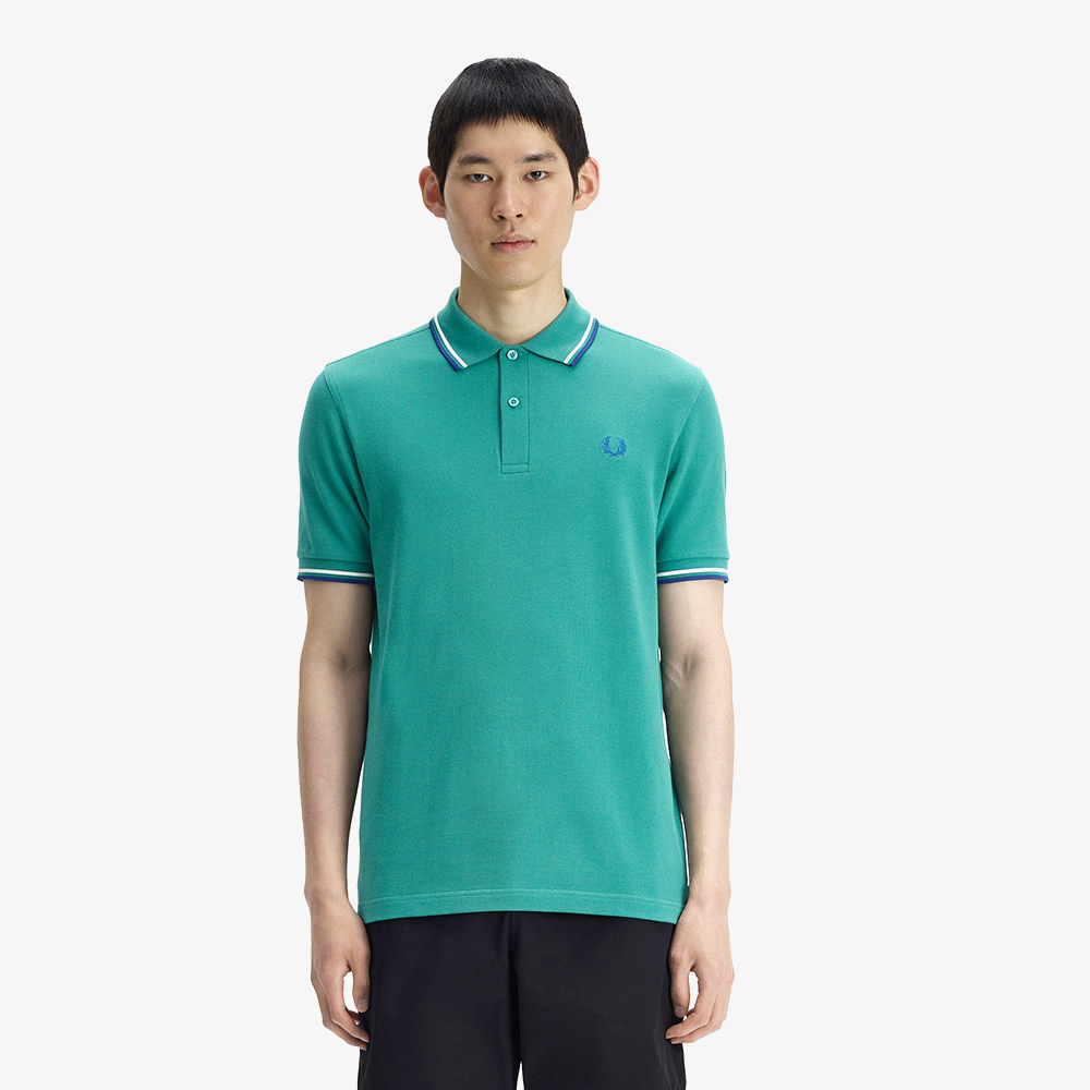 프레드페리 M3600 트윈 팁 프레드페리 셔츠 딥민트 스노우화이트 소호이클립스(Fred Perry Twin Tipped Fred Perry Shirt Deep Mint Snow White Soho Eclipse) - 2