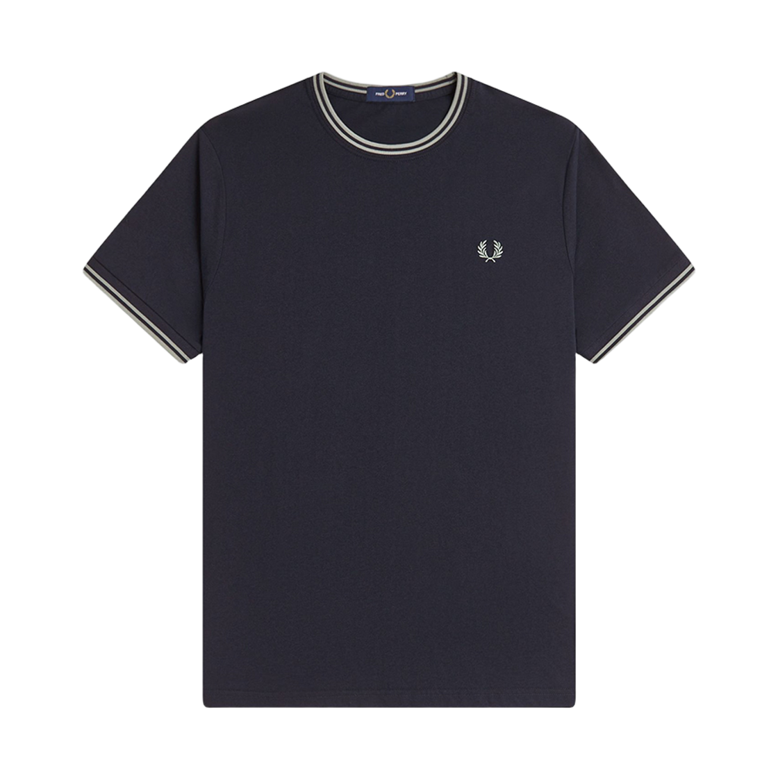 프레드페리 트윈 팁 티셔츠 네이비 시그래스(Fred Perry Twin Tipped T-Shirt Navy Seagrass) - 1