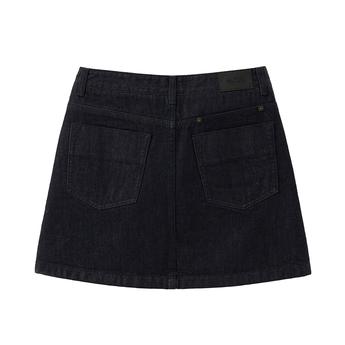세터 우먼 클래식 논페이드 데님 미니 스커트 인디고(SATUR W Classic Nonfade Denim Mini Skirt Indigo) - 2