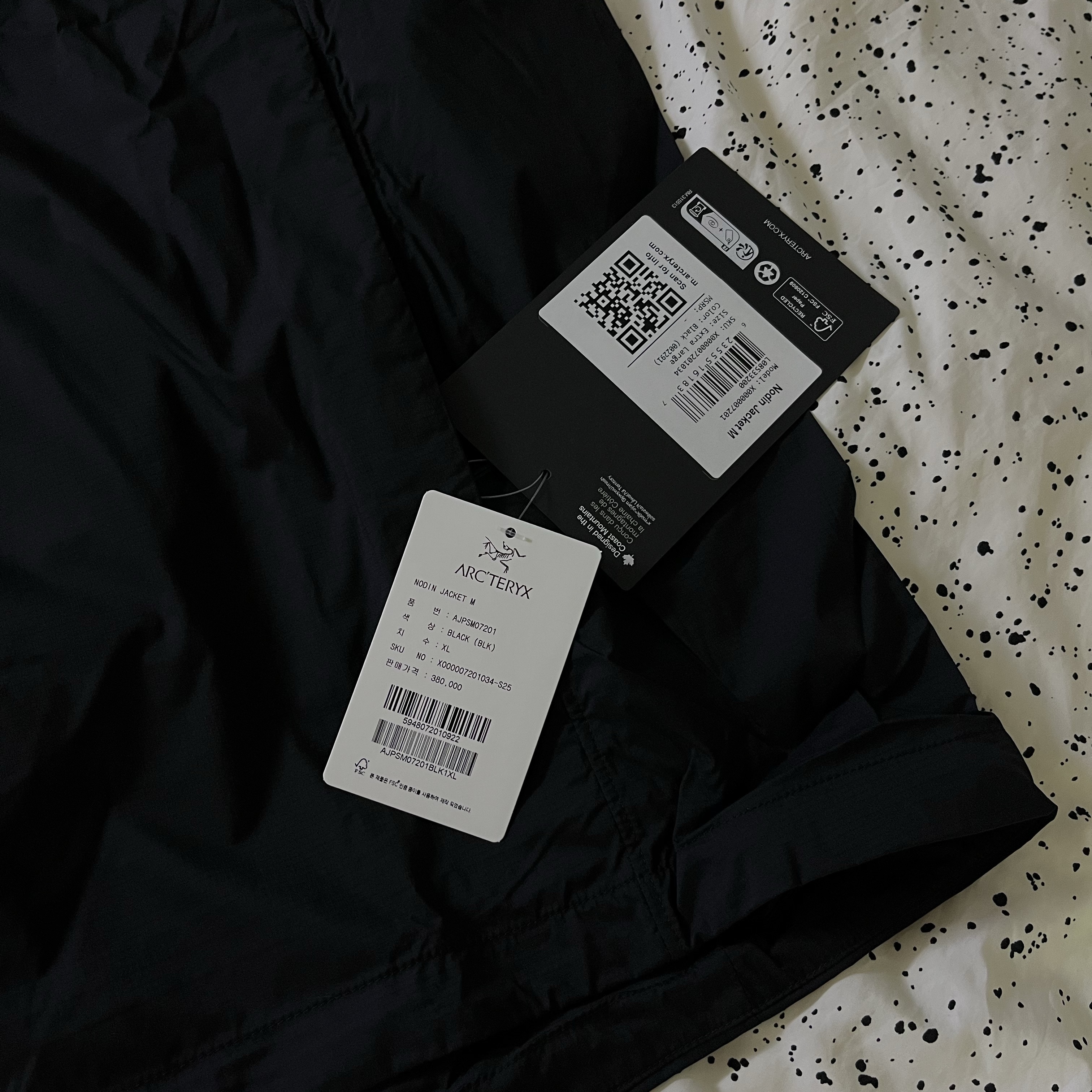 Arc'teryx Nodin Jacket Black 착용 스타일 - 1