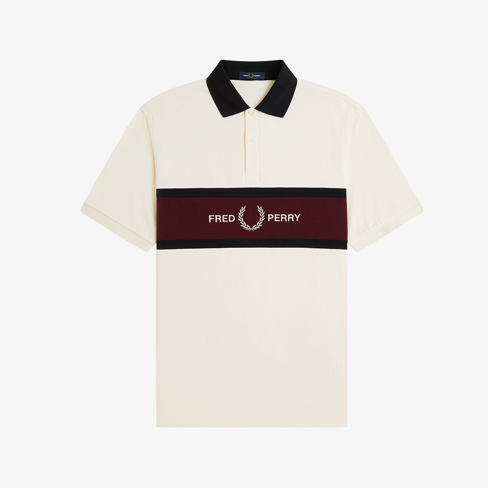 프레드페리 엠브로이더드 패널 폴로 셔츠 에크루(Fred Perry Embroidered Panel Polo Shirt Ecru) - 5