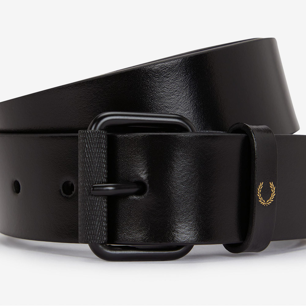 프레드페리 클래식 레더 벨트 블랙(Fred Perry Classic Leather Belt Black) - 3