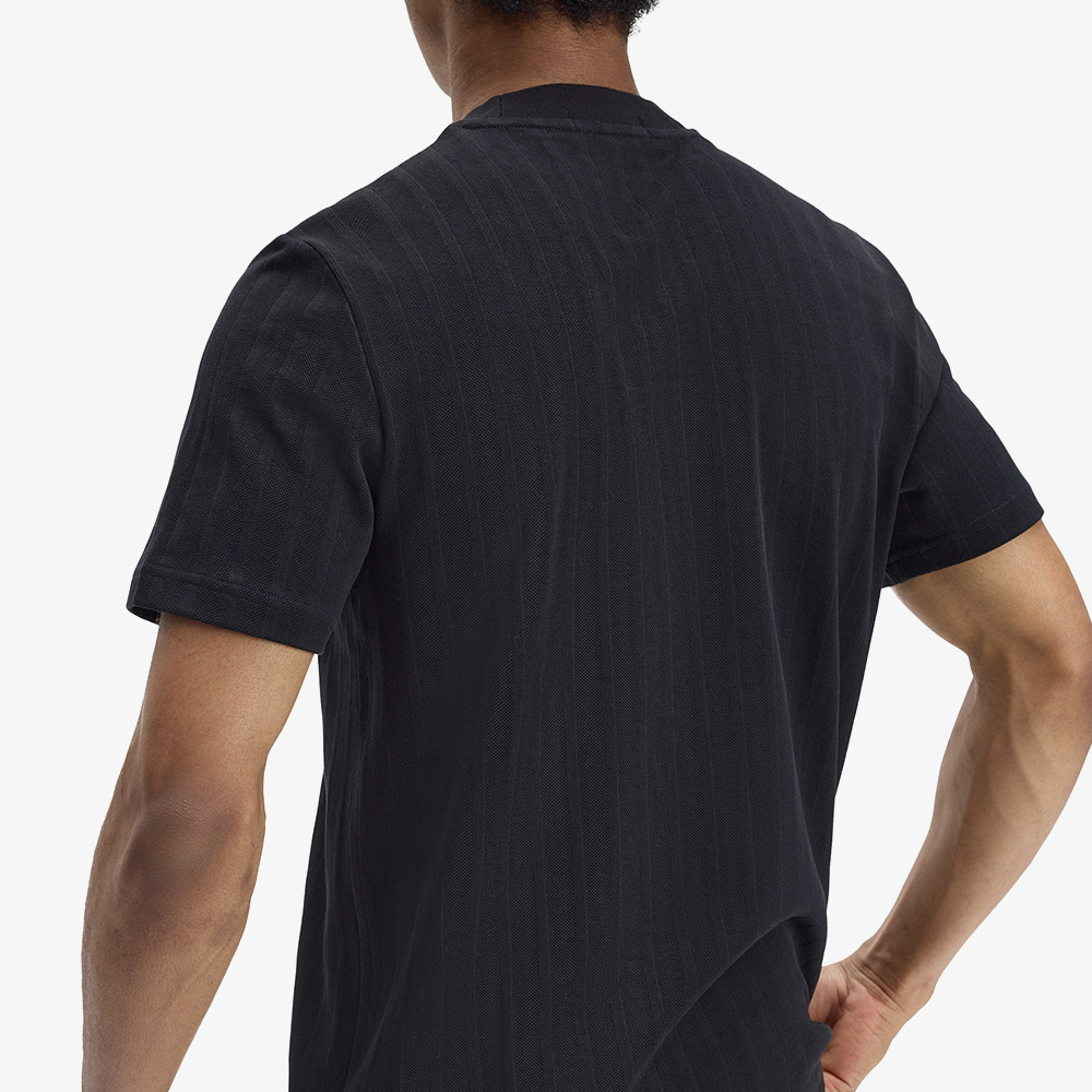 프레드페리 피케 스트라이프 티셔츠 블랙(Fred Perry Pique Stripe T-Shirt Black) - 3