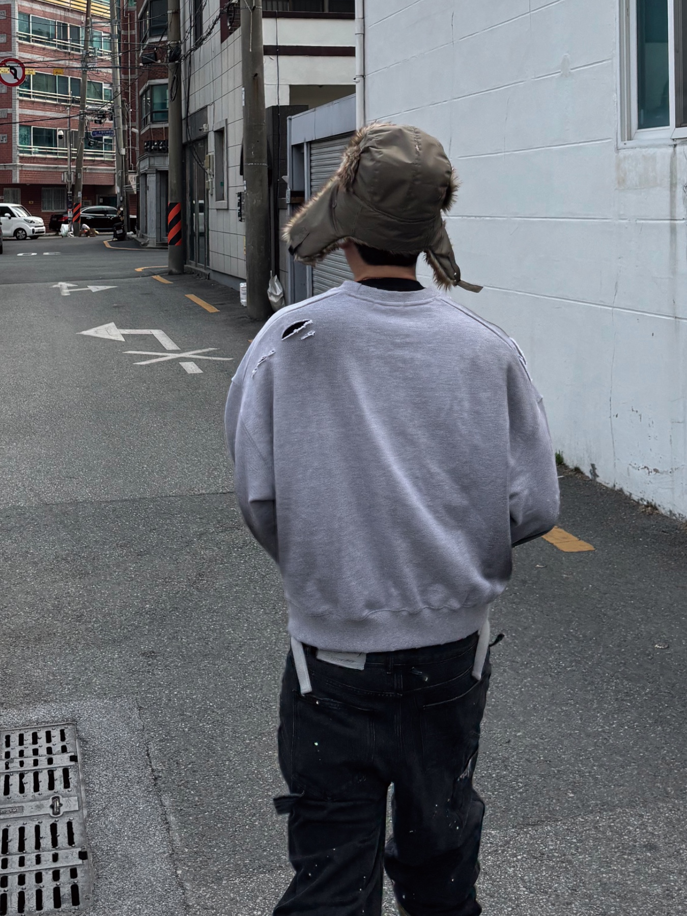 Wapworks Work Double Knee Carpenter Pants 착용 스타일 - 5