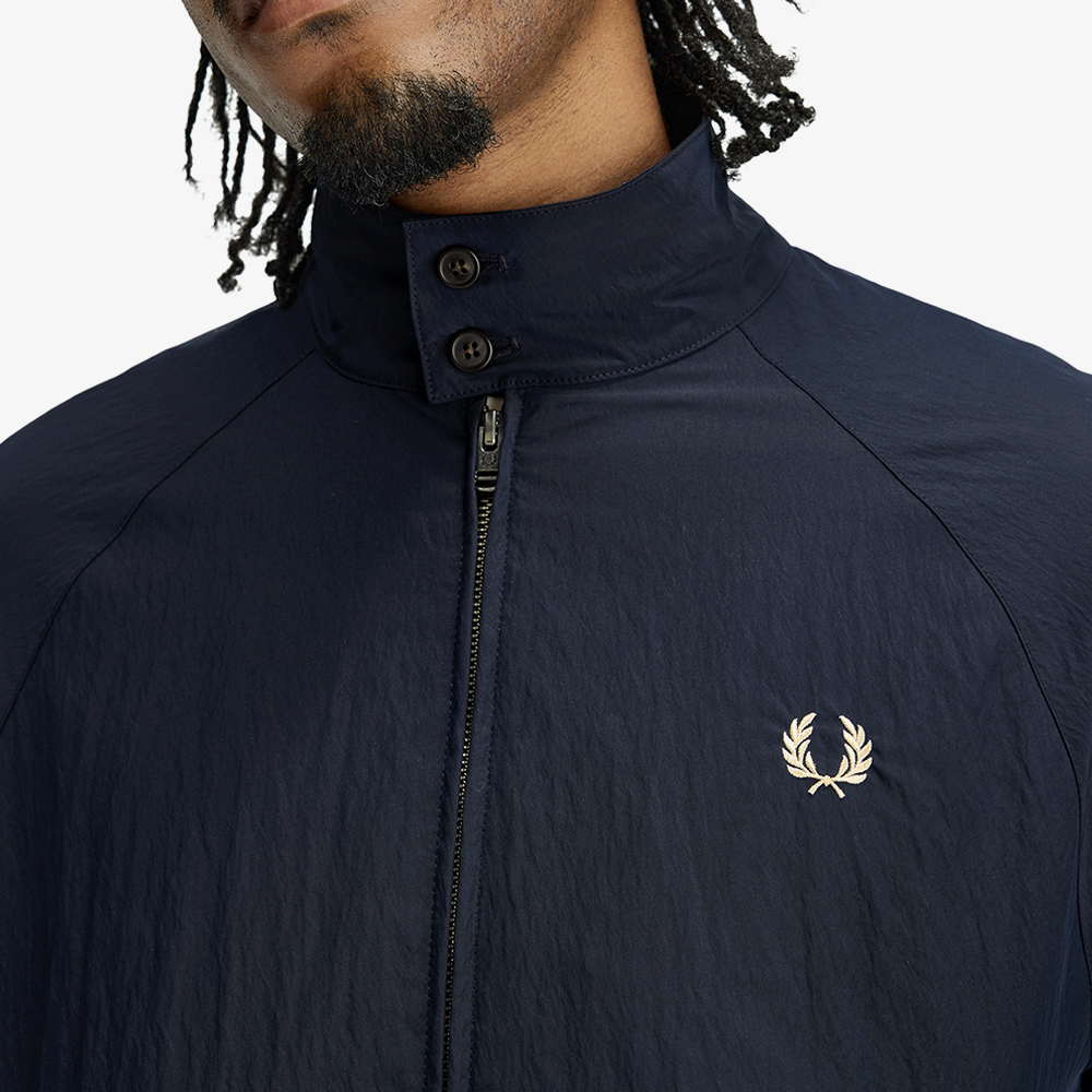 프레드페리 크링클 해링턴 재킷 네이비(Fred Perry Crinkle Harrington Jacket Navy) - 4
