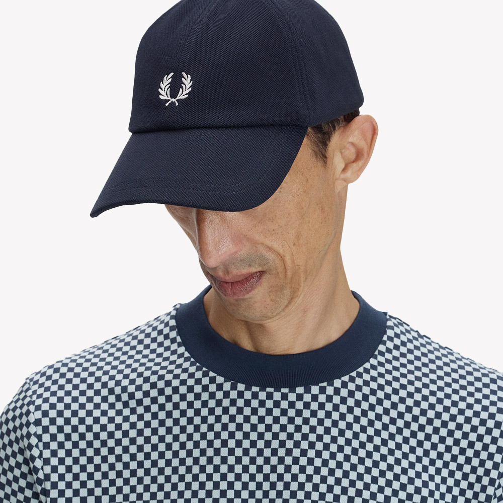 프레드페리 피케 클래식 캡 네이비 화이트(Fred Perry Pique Classic Cap Navy Snow White) - 3