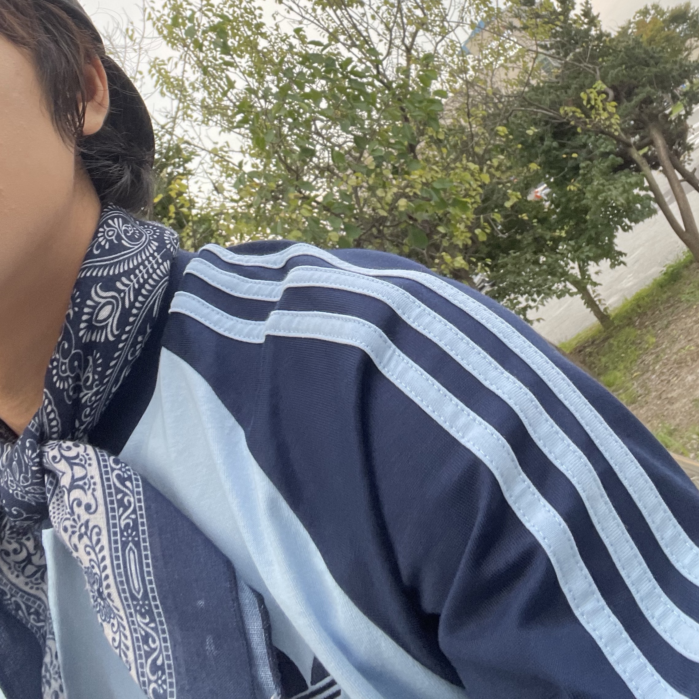 Adidas x Oasis Tour 3-Stripes Longsleeve T-Shirt Clear Sky Night Indigo  - KR Sizing, Dr. Martens Ramsey Suede Creeper Black - 25SS 착용 스타일 - 3