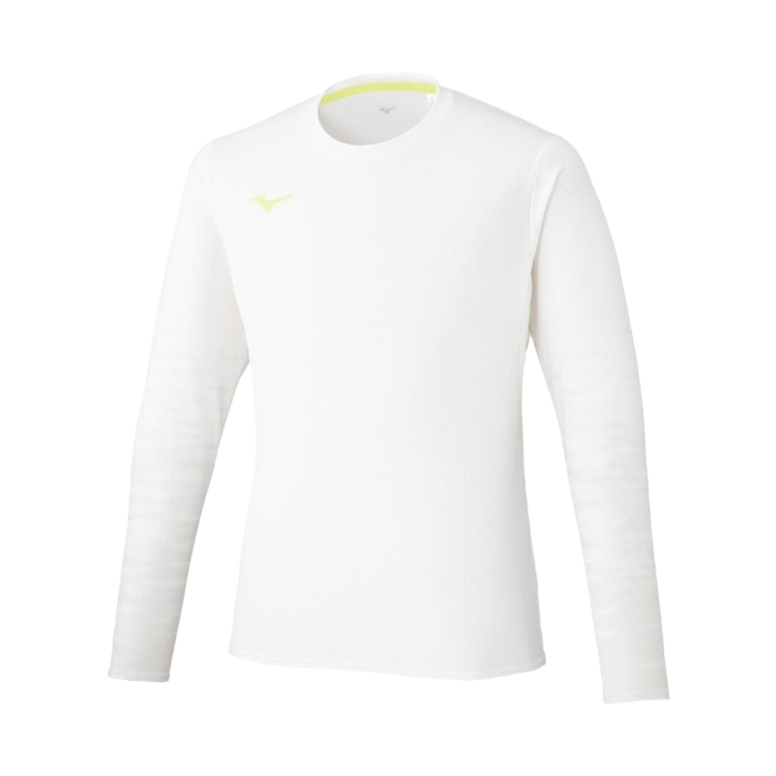 32MAD02202 Mizuno Dry Hybrid Long Sleeve T-Shirt Off White