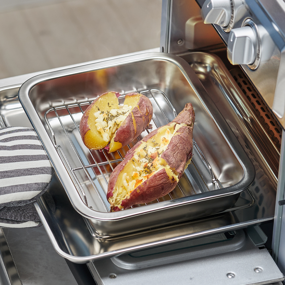 바겐슈타이거 스텐 사각트레이 3종세트 No.4(WAGENSTIEGER Non-abrasive Stainless Steel Rectangular Tray Set NO.04) - 2