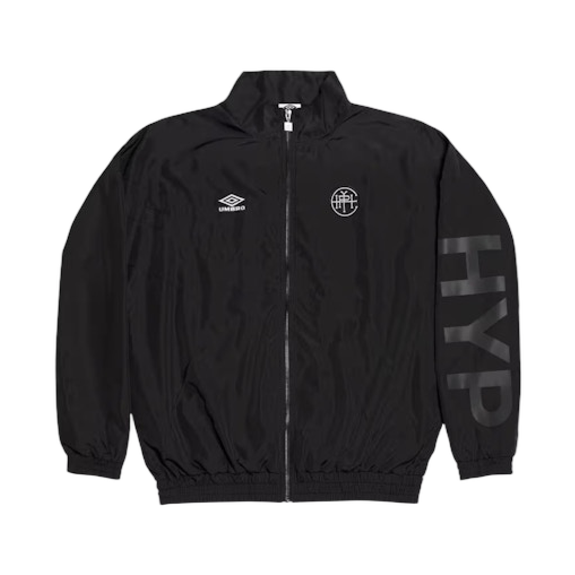 엄브로 x 하입비스트 20주년 기념 스펠아웃 트랙 자켓 블랙(Umbro x Hypebeast 20th Anniversary Spellout Track Jacket Black)