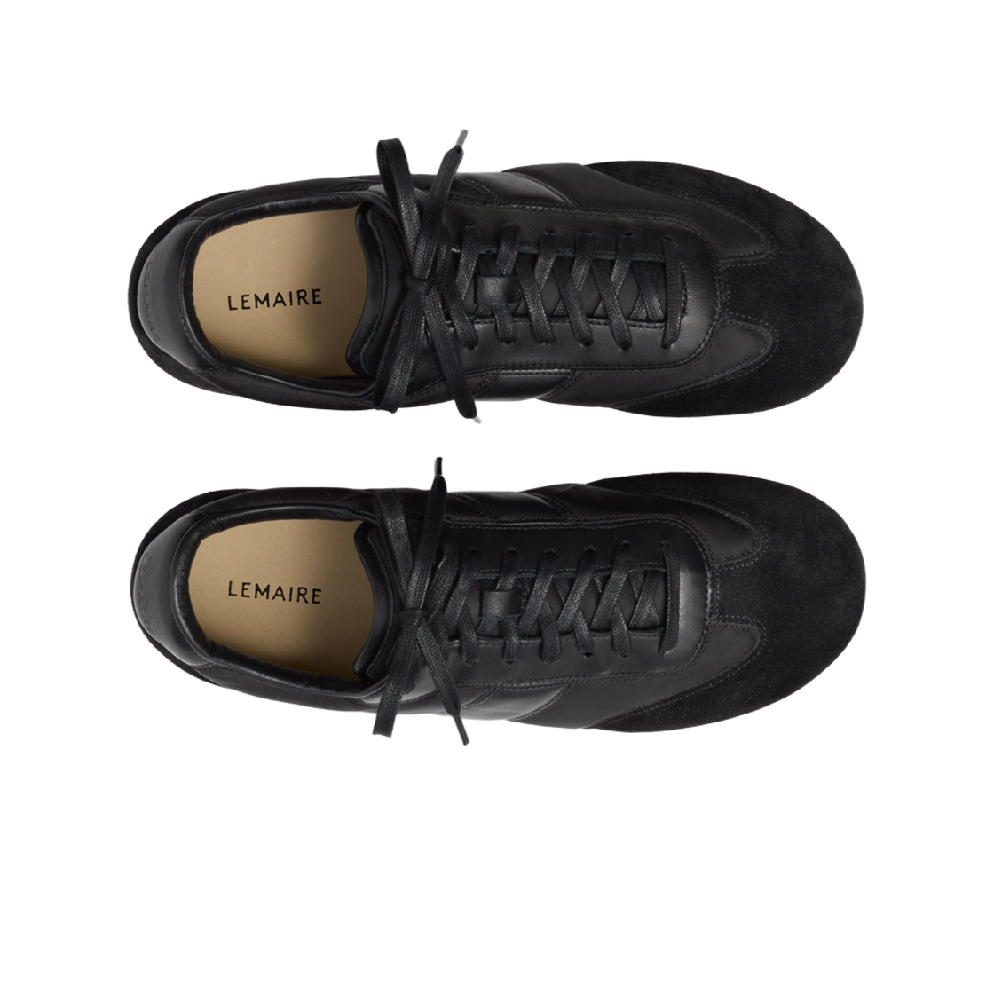 르메르 스웨이드 레더 소프트 러너 블랙(Lemaire Suede Leather Soft Runners Black) - 2