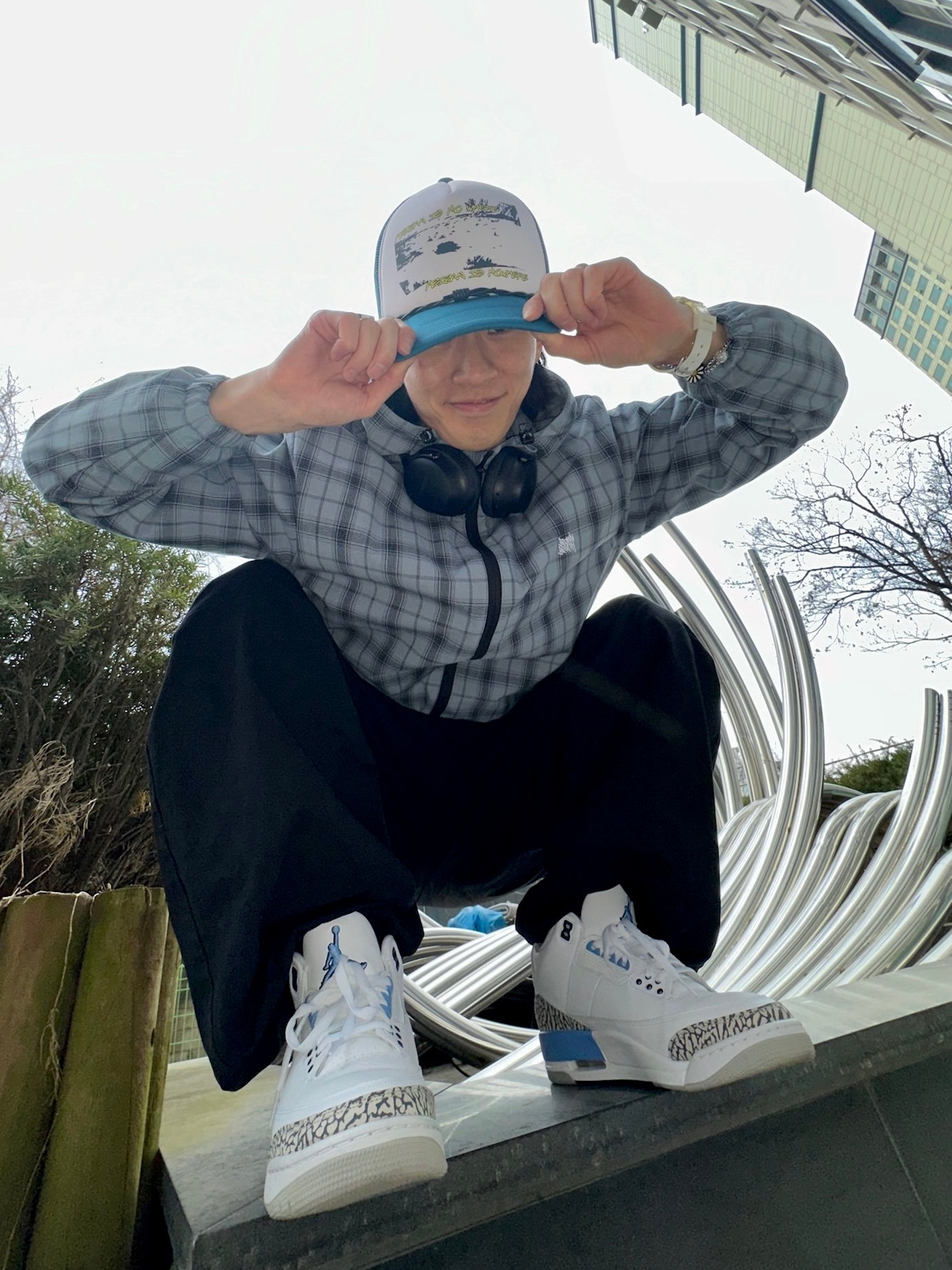 Bose QC Ultra Headphones 2nd Gen Triple Black (Korean Ver.), Jordan 3 Retro UNC 2020 착용 스타일 - 2