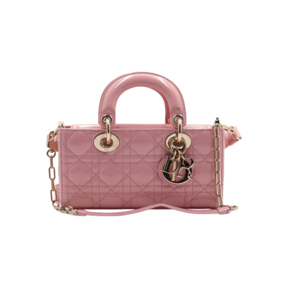 디올 M0613ONGE 핑크 펄 페이던트 까나쥬 레이디디올 디조이 스몰 토트백 겸 숄더백aa61743(Dior D-Joy Small Tote & Shoulder Bag in Pink Pearl Cannage Patent)