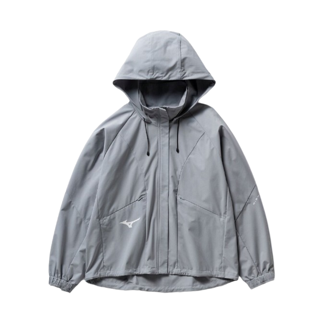 (W) 미즈노 스트레치 우븐 후드 얼티밋 그레이((W) Mizuno Stretch Woven Hoodie Ultimate Grey)