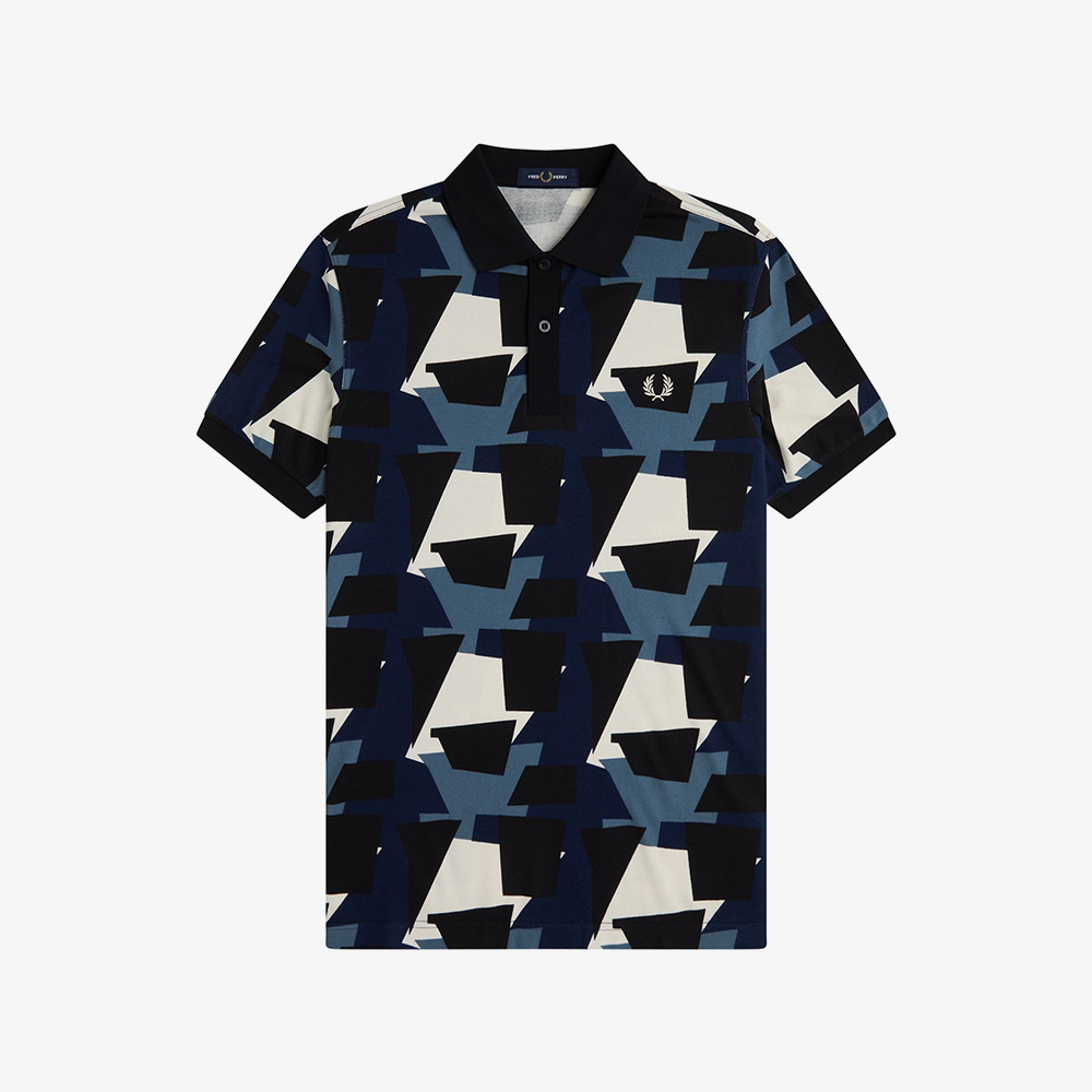 프레드페리 프라그먼트 프린트 폴로 셔츠 에크루(Fred Perry Fragment Print Polo Shirt Ecru) - 5