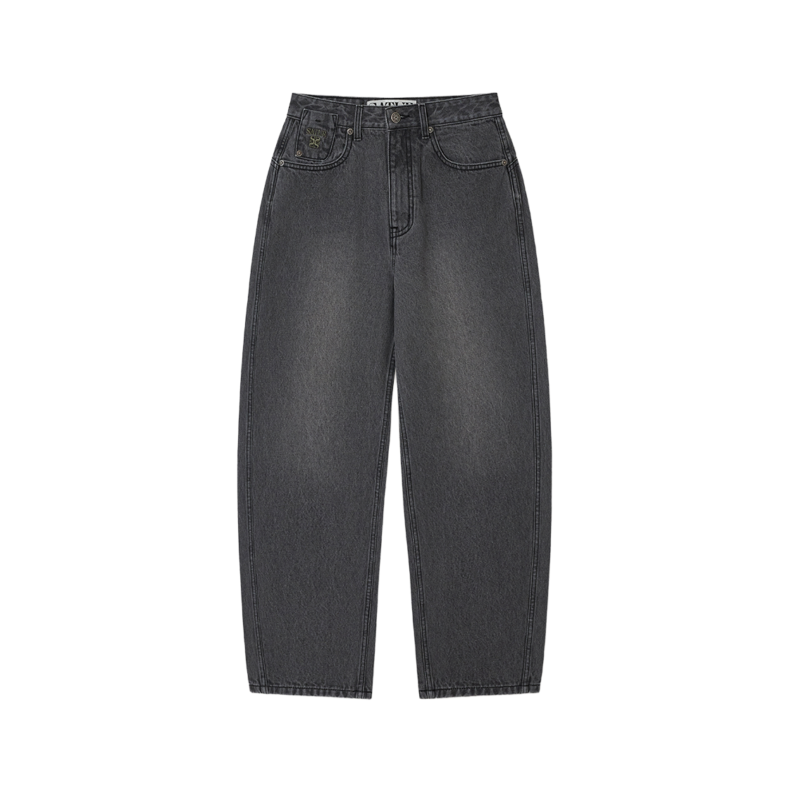 SA261WDP05GRY0 SATUR W Round Color Denim Pants Gray