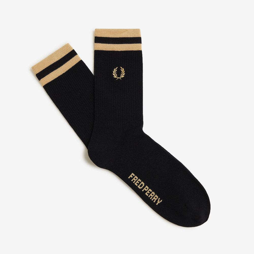 프레드페리 팁드 스포츠 삭스 블랙 샴페인(Fred Perry Tipped Sports Sock Black Champagne) - 3