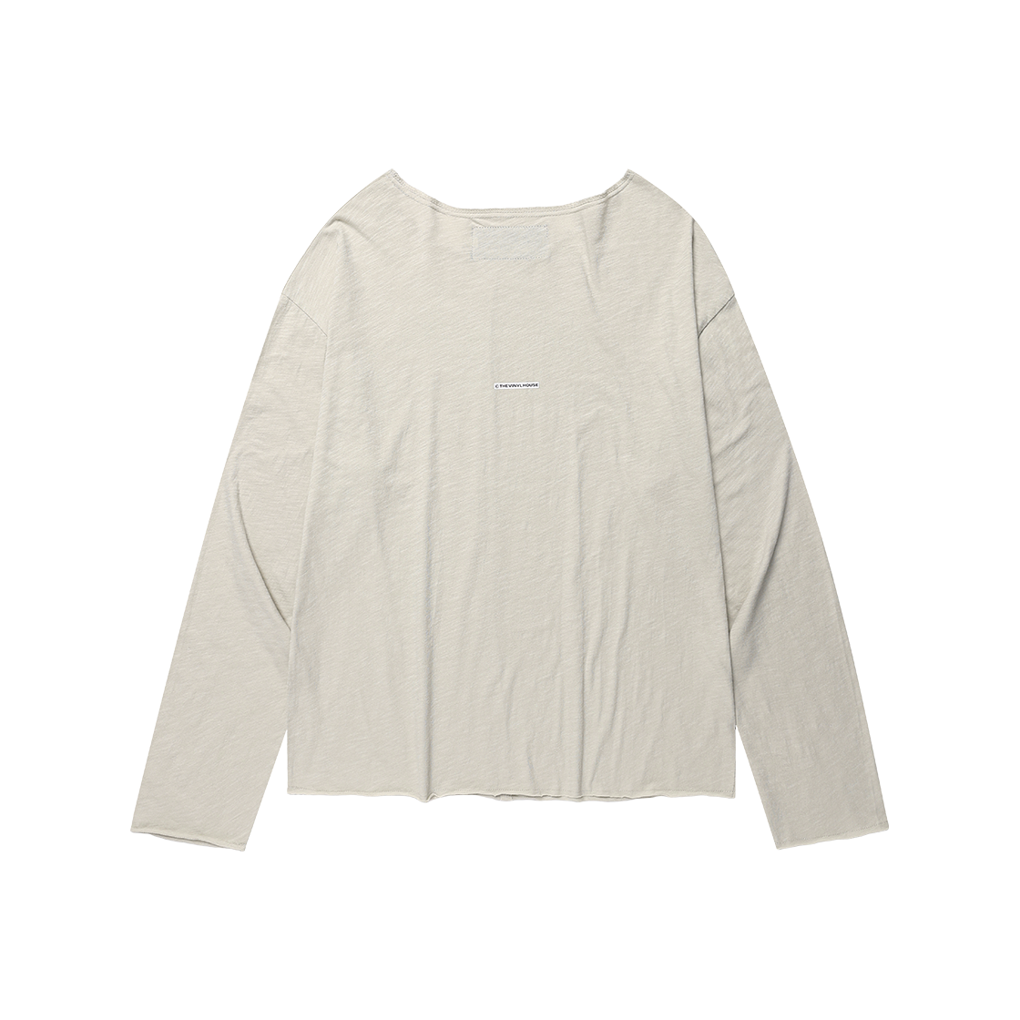 더바이닐하우스 바이닐 아크 로고 슬럽 롱슬리브 티 베이지(Thevinylhouse Vinyl Arc Logo Slub Ls Tee Beige) - 2