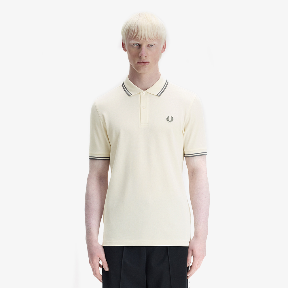 프레드페리 M3600 트윈 팁 프레드페리 셔츠 에크루 스톡포트블루(Fred Perry Twin Tipped Fred Perry Shirt Ecru Stockport Blue) - 2