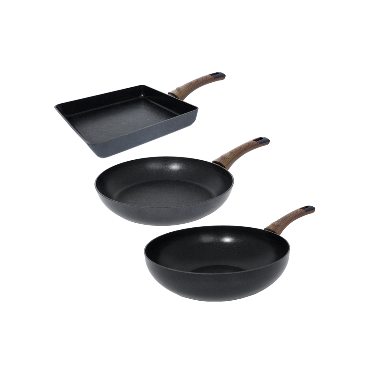 실바트 까리노 IH 인덕션 프라이팬 3종 세트 24사각+26팬+26웍(Silvat Carino IH Induction Frying Pan Set of 3 24 Square + 26 Pan + 26 Wok)
