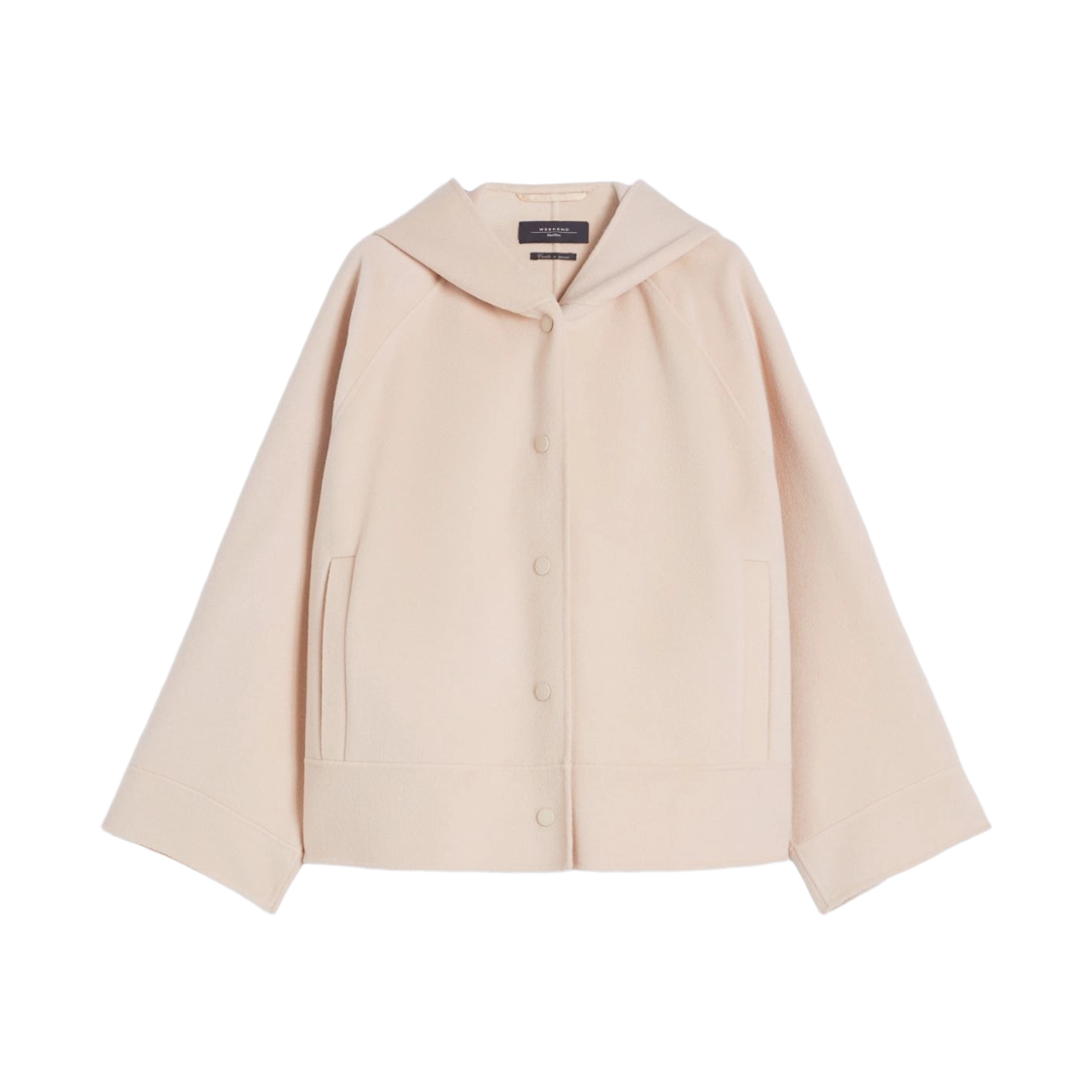 (W) 위켄드 막스마라 올리아토 더블 페이스드 울 블렌드 코트 샌드((W) Weekend Max Mara Oliato Double-Faced Wool Blend Coat Sand)