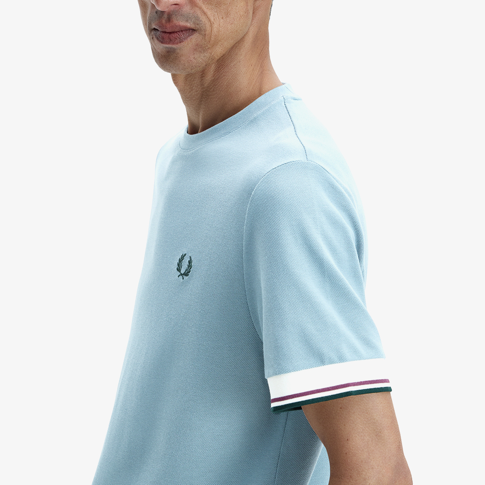 프레드페리 트윈 팁 커프 티셔츠 스톡포트 블루(Fred Perry Twin Tipped Cuff T-Shirt Stockport Blue) - 3