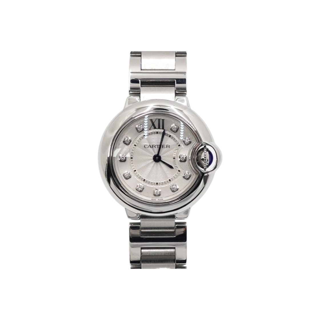 까르띠에 WE902073(W4BB0029) 11P다이아 인덱스 발롱블루 28mm 스틸 쿼츠 여성 시계aa61208(Cartier Ballon Bleu 28mm Steel Quartz Watch with 11P Diamond Index) - 1