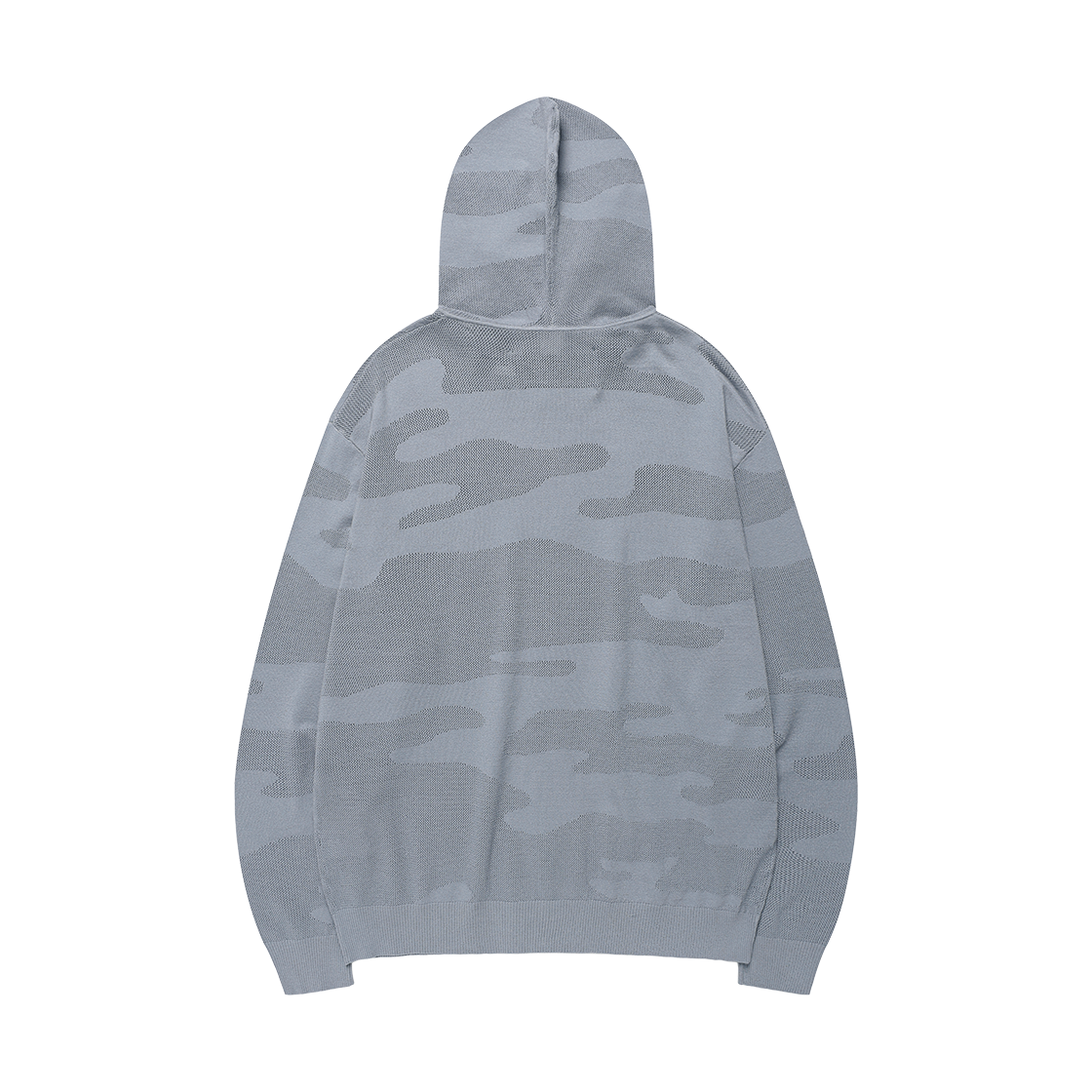 더바이닐하우스 고스트 카모 니트 후디 집업 블루(Thevinylhouse Ghost Camo Knit Hoodie Zip-Up Blue) - 2