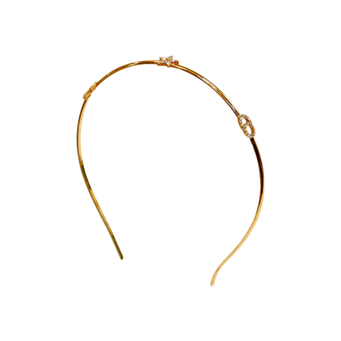 디올 클레어 D 룬 골드 헤어밴드 A-B50469(Dior Clair D Rune Gold Hairband A-B50469)
