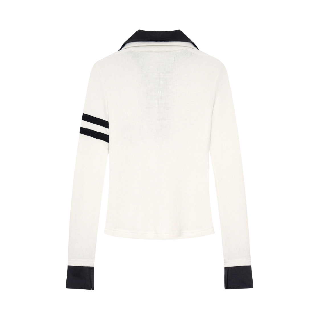 본네 비디드 더블 칼라 탑 화이트(Bonnae Beaded Double Collar Top White) - 2