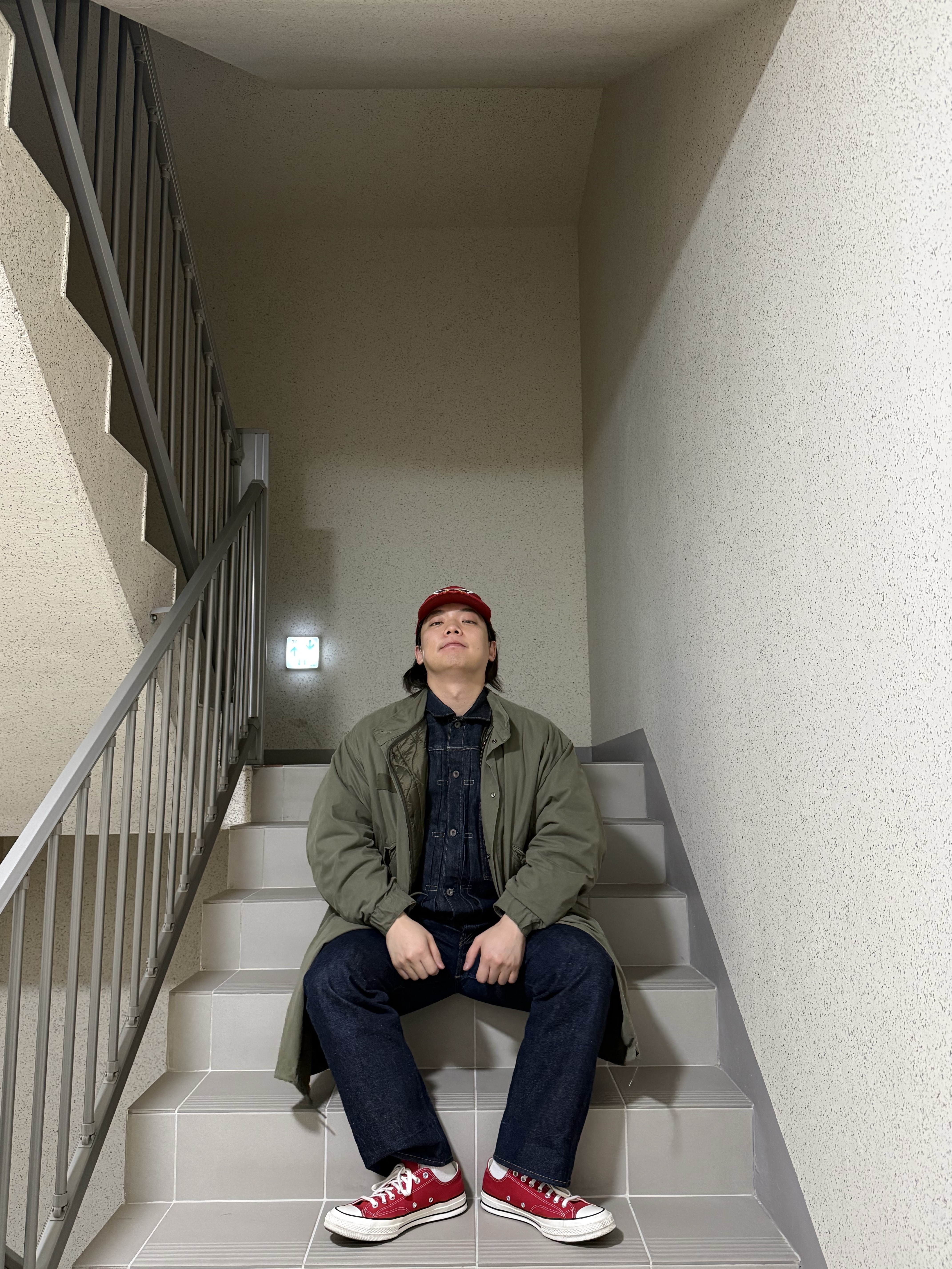 Converse Chuck 70 Ox Vintage Canvas Enamel Red 착용 스타일 - 6