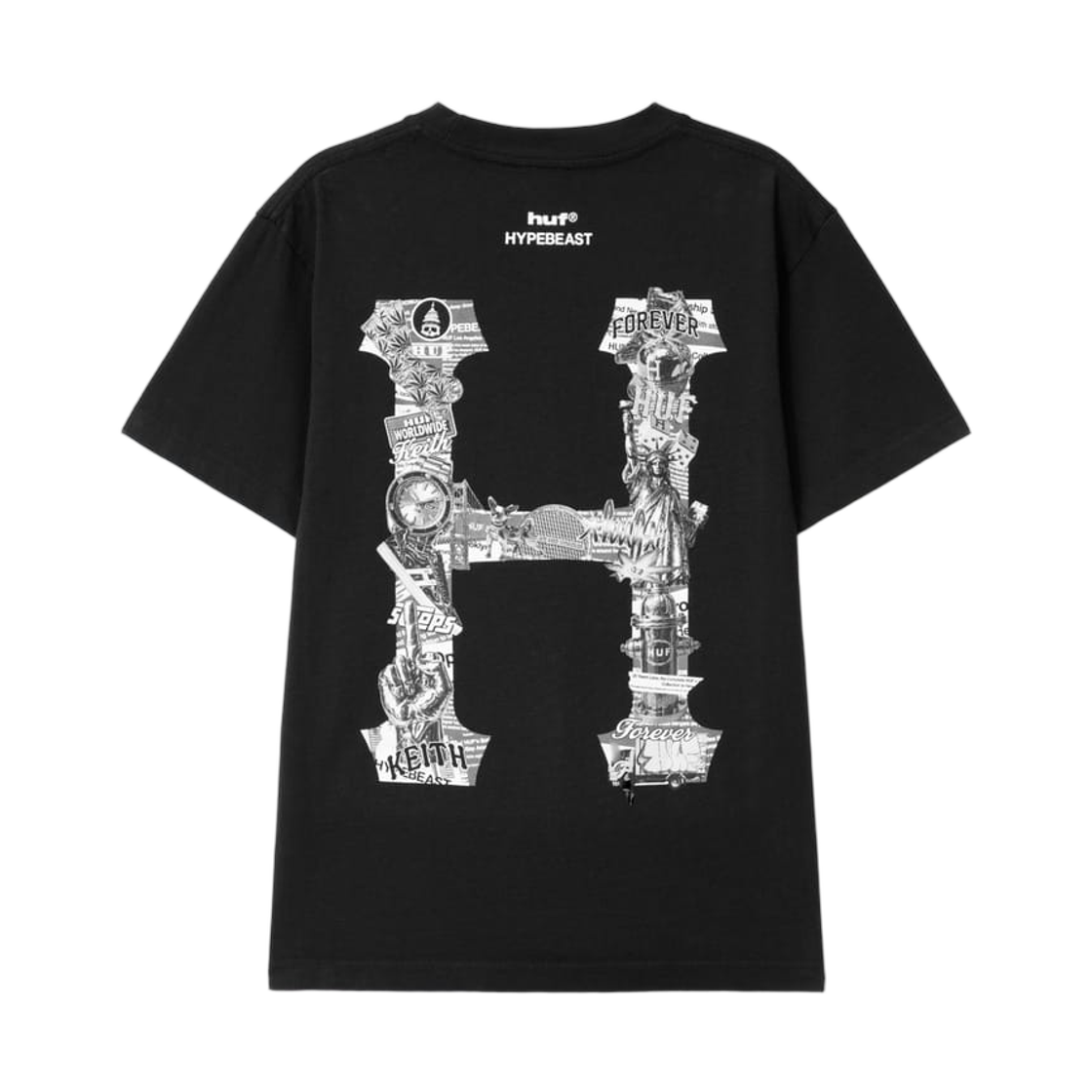 허프 x 하입비스트 20주년 기념 티셔츠 블랙(HUF x Hypebeast 20th Anniversary T-Shirt Black)