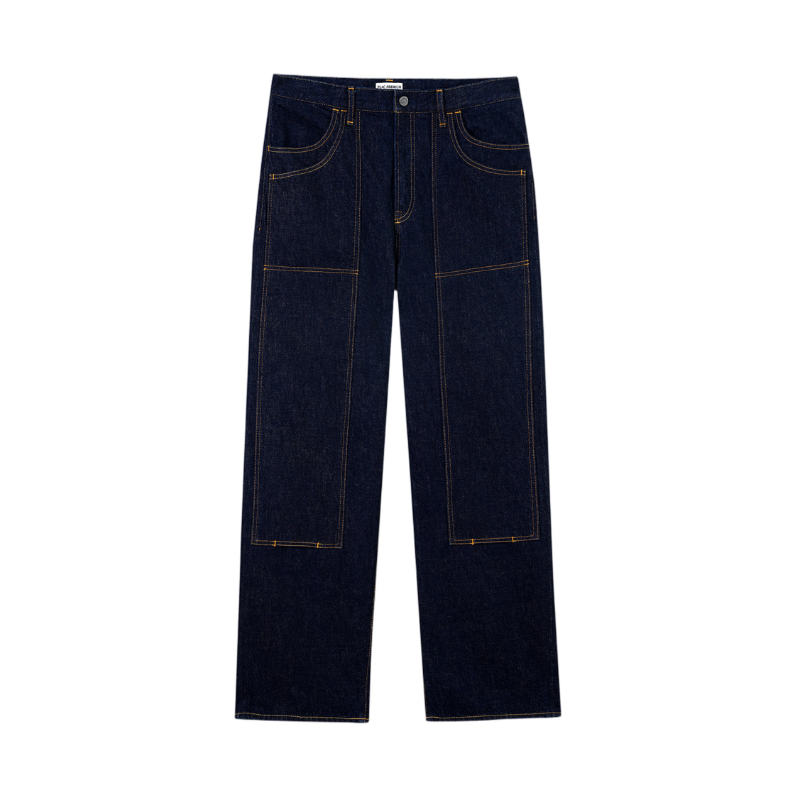플랙 시오타 메이드 더블 니 스트레이트 데님 인디고(Plac Shiota Made Double Knee Straight Denim Indigo)