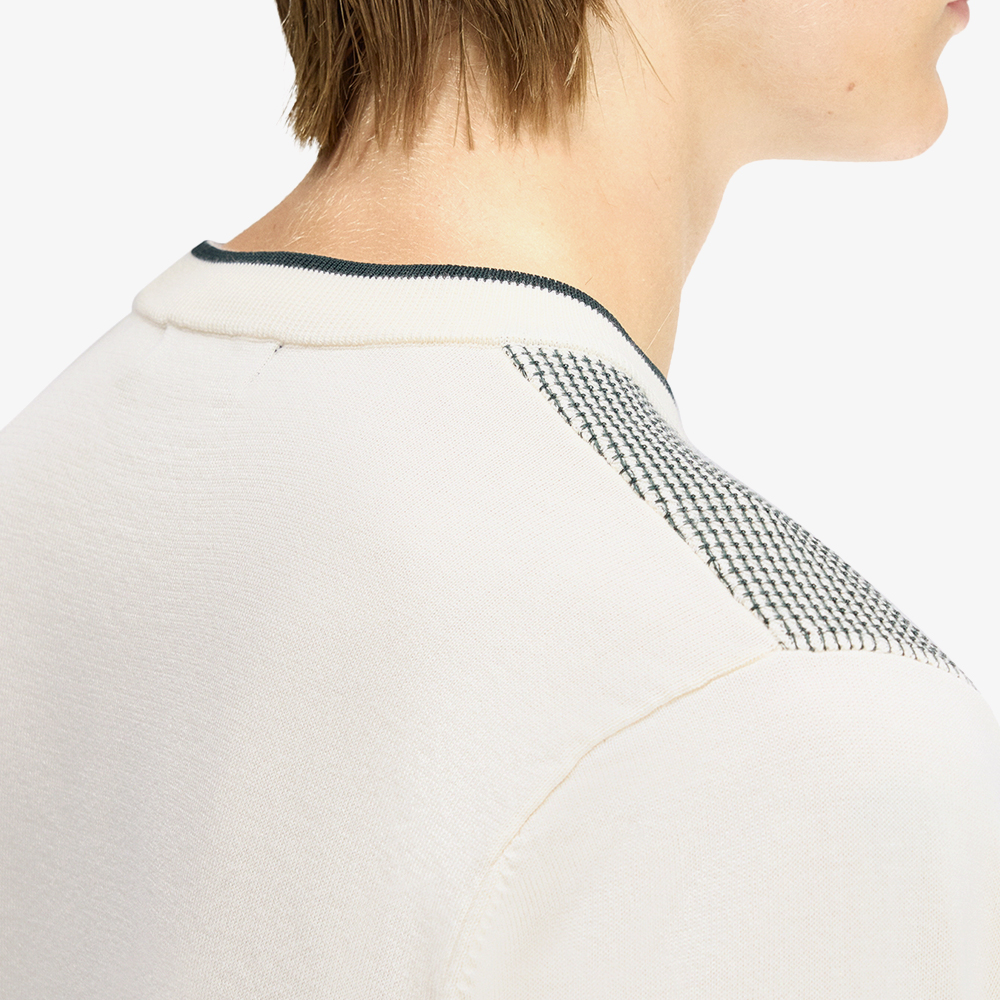 프레드페리 토닉 와플 니트 티셔츠 에크루(Fred Perry Tonic Waffle Knitted T-Shirt Ecru) - 4