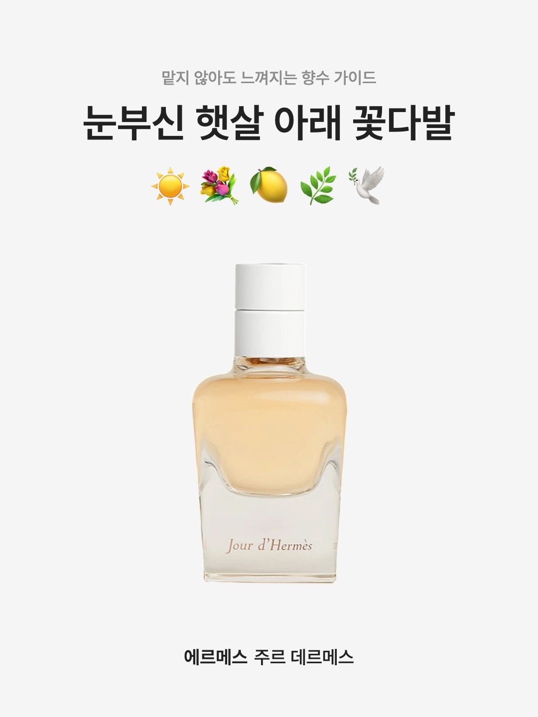 Hermes Jour d’Hermes Eau de Parfum 85ml, Hermes Jour d’Hermes Eau de Parfum 50ml 착용 스타일 - 1