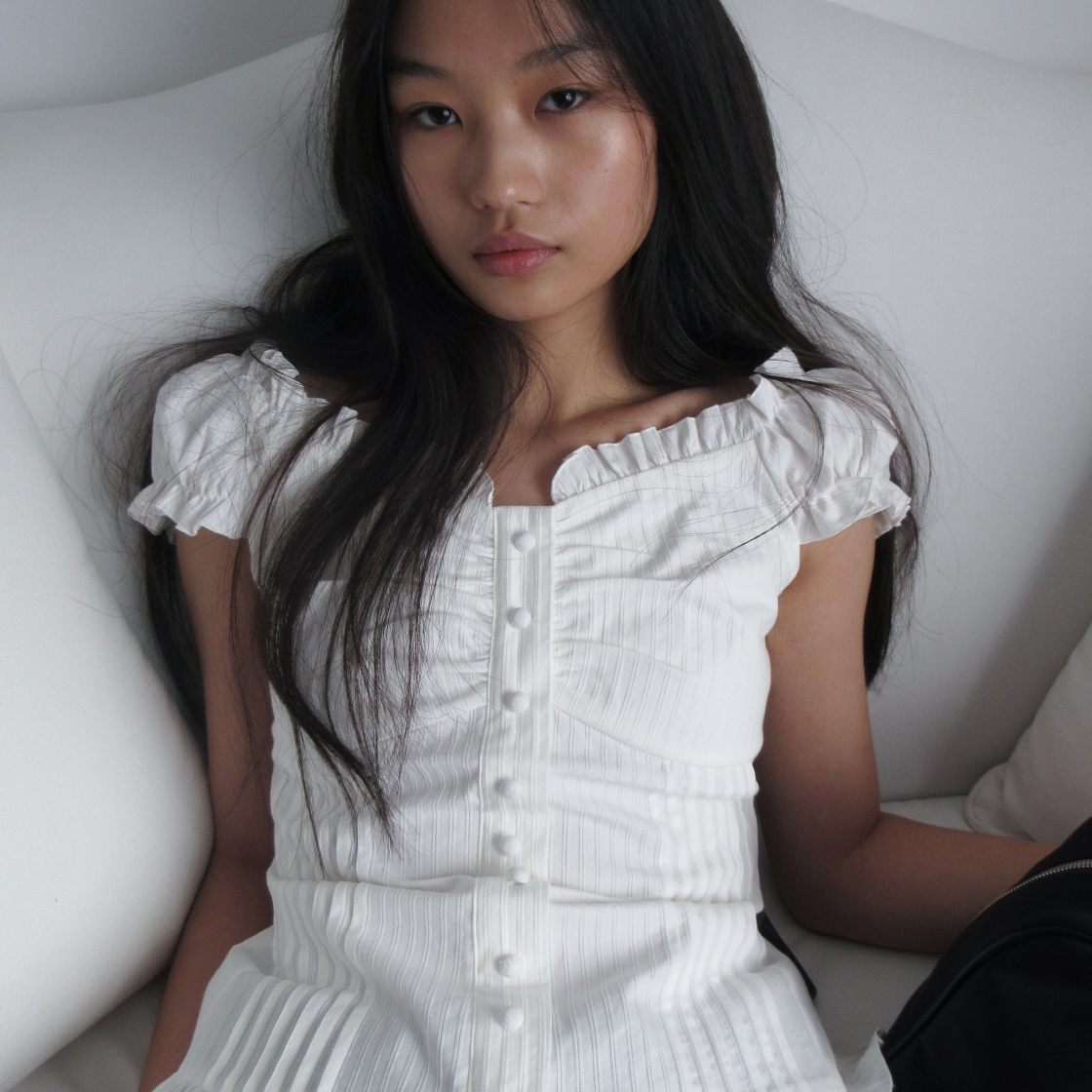 라츠유 엘라 블라우스 화이트(LOTS YOU Ella Blouse White) - 3