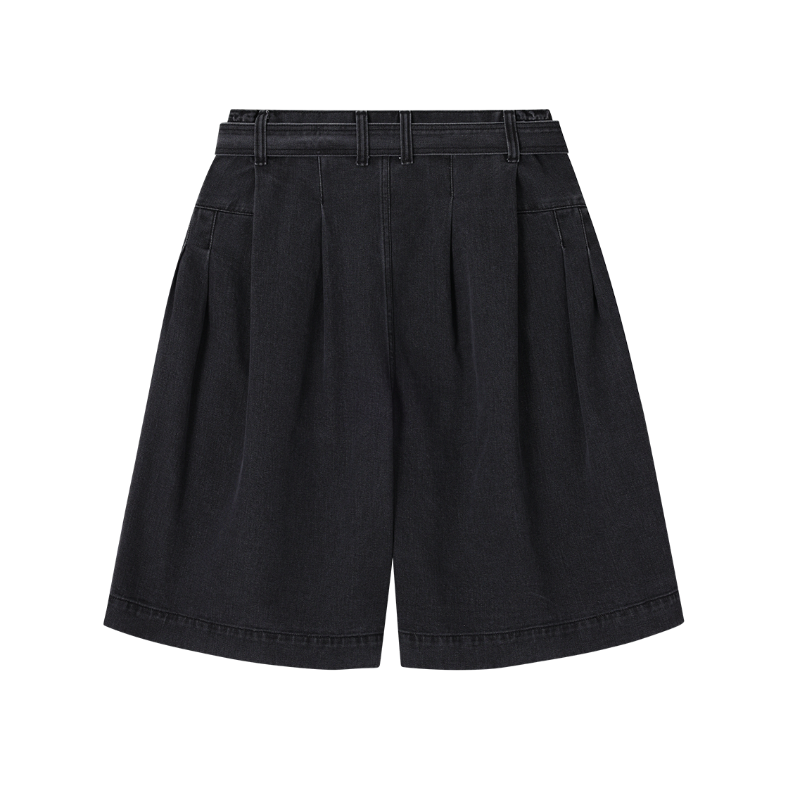 송지오 컬렉션 엣지폴드 볼륨 데님 쇼츠 그레이(SONGZIO COLLECTION Edgefold Volume Denim Shorts Grey) - 2