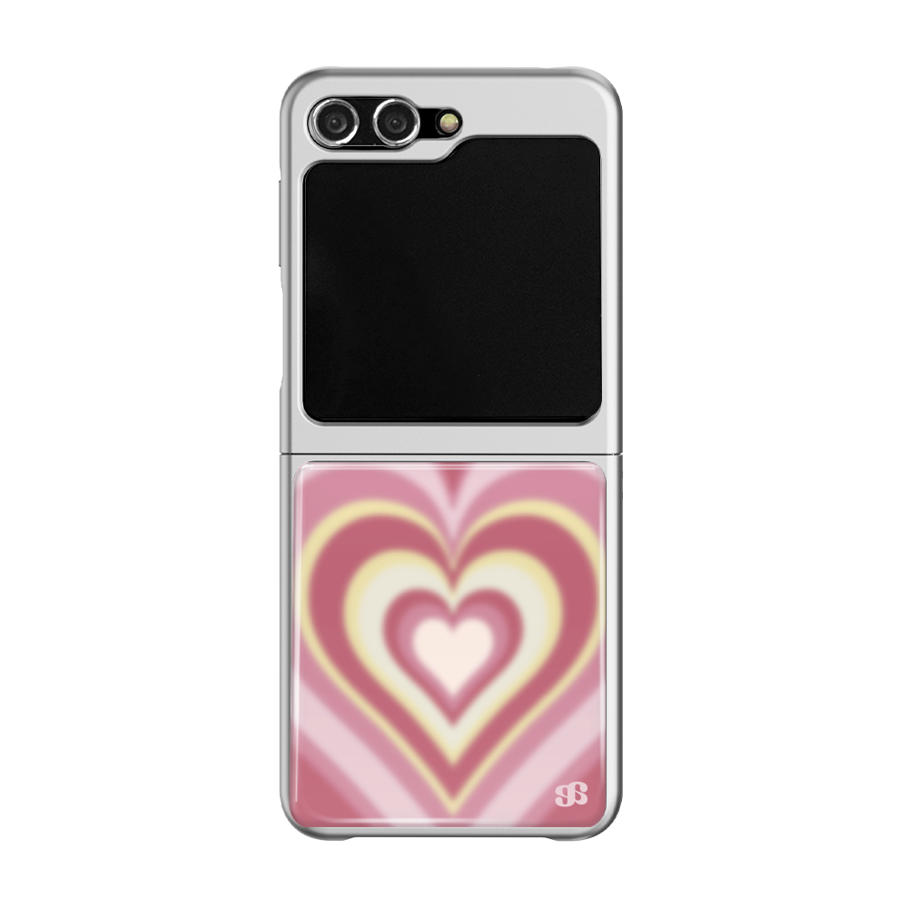 어프어프 선셋 하트 핑크 에폭시 범퍼 케이스 실버(earpearp Sunset Heart Pink Epoxy Bumper Case - Silver) - 2