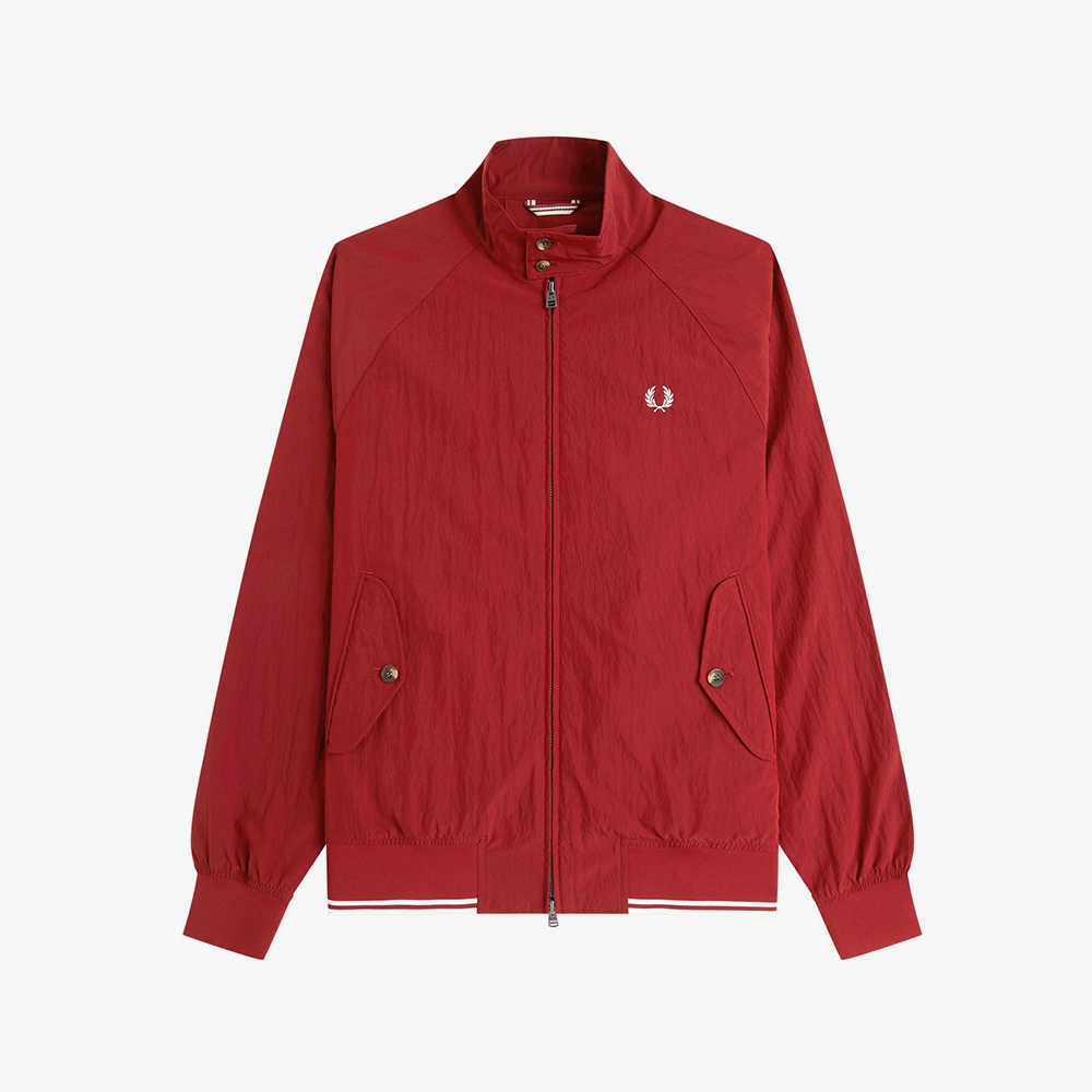 프레드페리 크링클 해링턴 재킷 번트레드(Fred Perry Crinkle Harrington Jacket Burnt Red) - 5