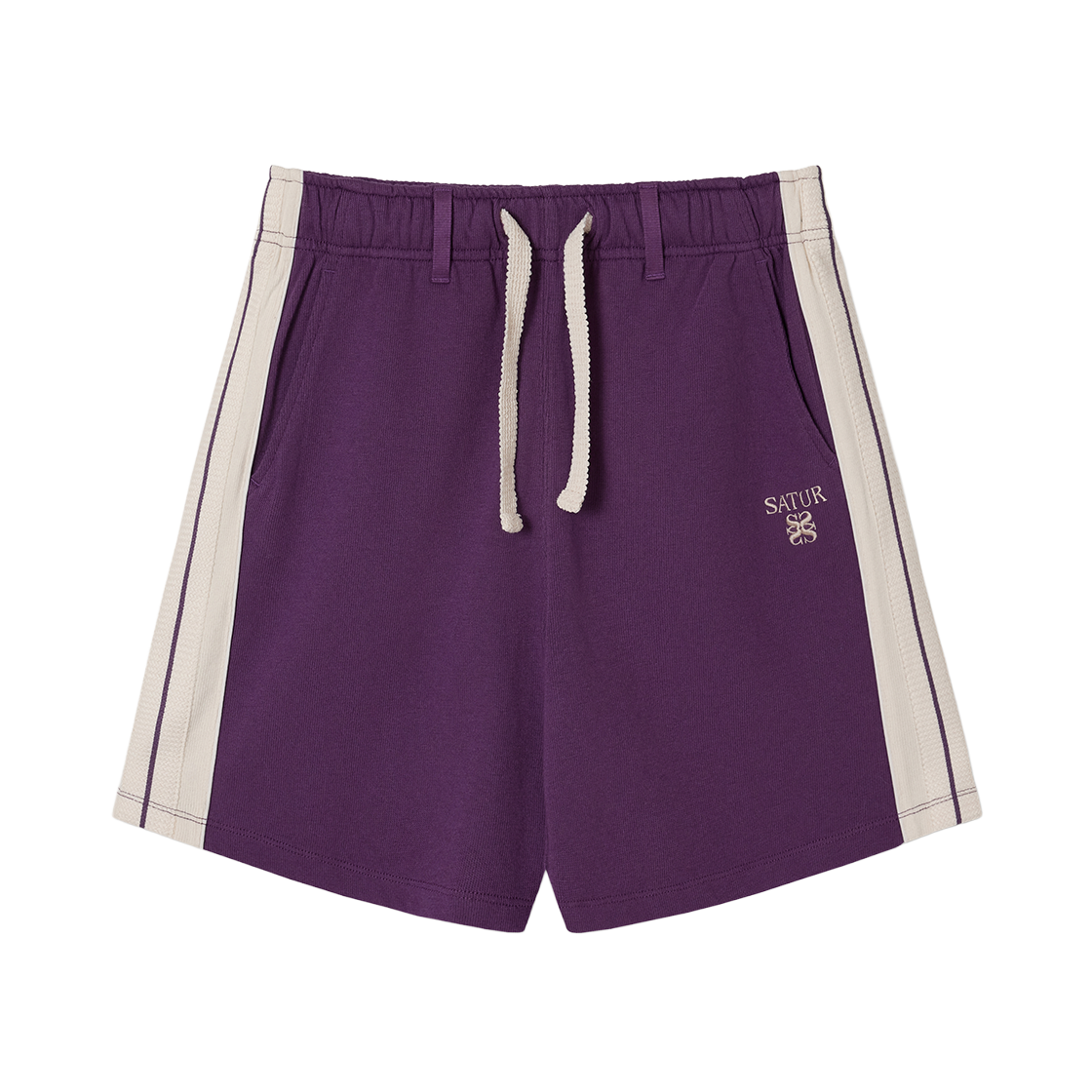 SA261WHT02PPE0 SATUR W Lawton Lining Track Shorts Purple